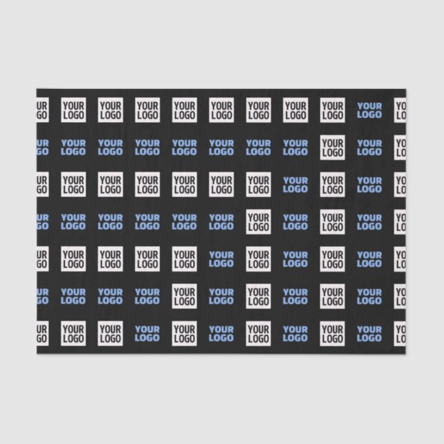 Ihr Logo oder hochgeladenes Bild | Geometrisches M Seidenpapier (Vorderseite)