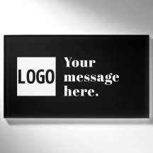 Ihr Logo oder hochgeladenes Bild und editierbarer 