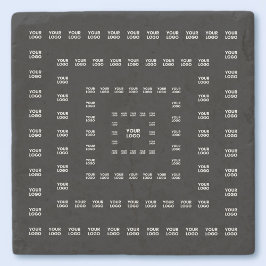 Ihr Logo oder irgendein Design/Bild | Quadratmuste Steinuntersetzer