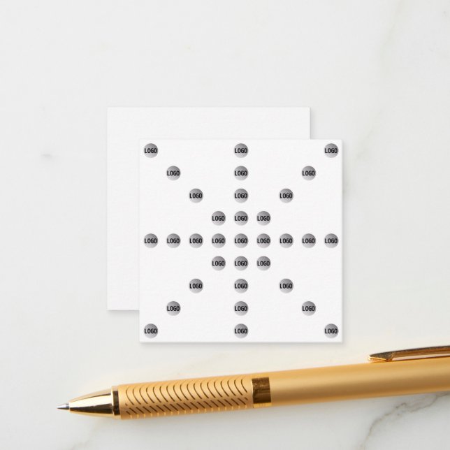 Ihr Logo oder jedes hochgeladene Bild | Star Patte Begleitkarte (Vorderseite/Rückseite Beispiel)