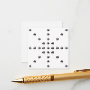 Ihr Logo oder jedes hochgeladene Bild Star Patte Begleitkarte