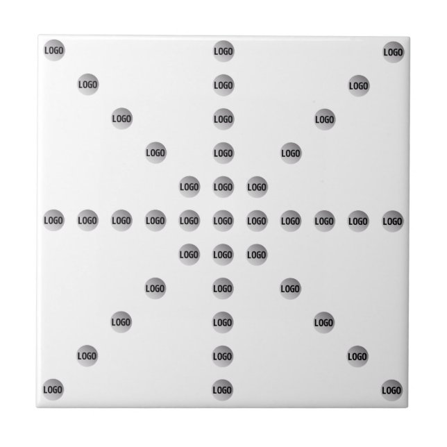 Ihr Logo oder jedes hochgeladene Bild | Star Patte Fliese (Vorderseite)