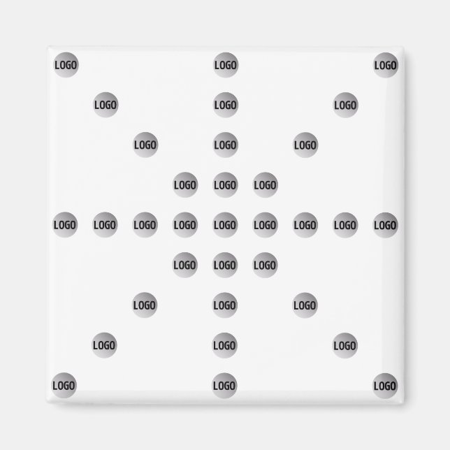 Ihr Logo oder jedes hochgeladene Bild | Star Patte Magnet (Vorne)