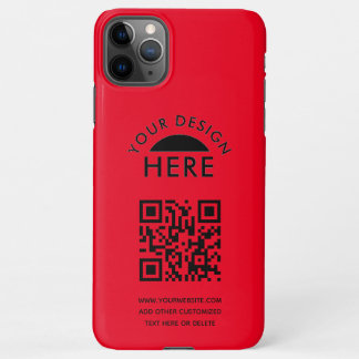 Ihr Logo & QR Code Geschäftswerbung iPhone Cas iPhone 11Pro Max Hülle