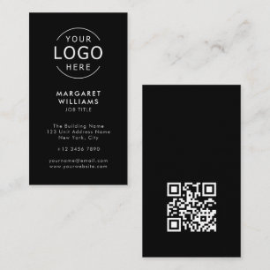 Ihr Logo QR-Code Minimalistisch Beruflich Visitenkarte