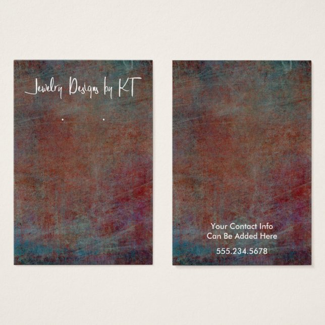 Ihr Logo Red Blue Grunge Holder Display (Vorne & Hinten)