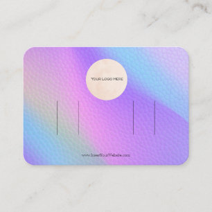 Ihr Logo-Regenbogen-Doppelbock-Haarschnitt-Display Visitenkarte