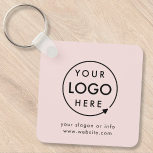Ihr Logo Rosa rosa Unternehmen Moderne Schlüsselanhänger