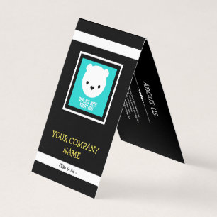 Ihr Logo-schwarzer u. gelber Visitenkarten