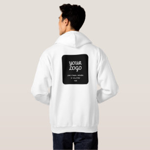 Ihr Logo & Slogan oder anderer Text Schwarz & We Hoodie