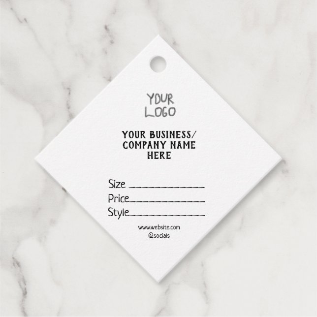 Ihr Logo Social Media QR-Code Geschenkanhänger (Vorderseite)