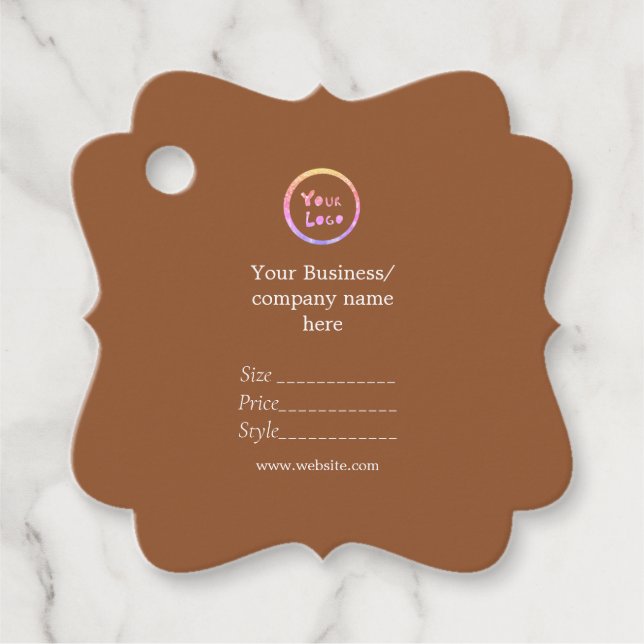 Ihr Logo Social Media QR-Code Geschenkanhänger (Vorderseite)