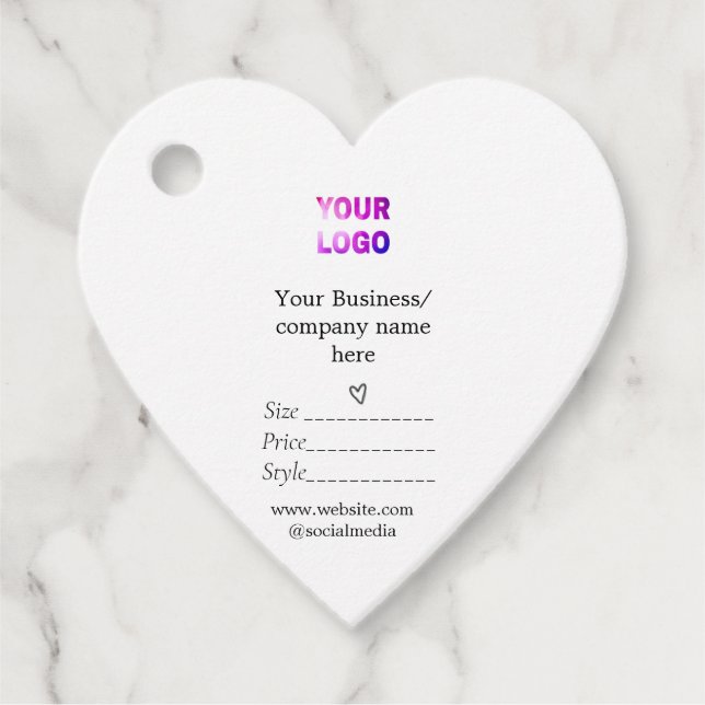 Ihr Logo Social Media QR-Code Geschenkanhänger (Vorderseite)