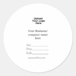 Ihr Logo Social Media QR-Code Runder Aufkleber