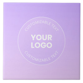 Ihr Logo | Subtile Lavender Ombre Gradient Fliese