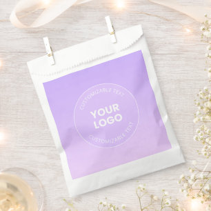 Ihr Logo Subtile Lavender Ombre Gradient Geschenktütchen