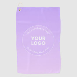 Ihr Logo | Subtile Lavender Ombre Gradient Golfhandtuch