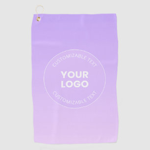 Ihr Logo   Subtile Lavender Ombre Gradient Golfhandtuch