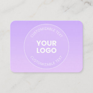 Ihr Logo   Subtile Lavender Ombre Gradient Visitenkarte