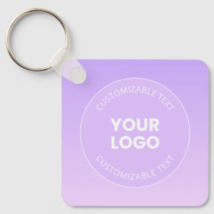 Ihr Logo   Subtiler Lavendel-Ombre-Gradient Schlüsselanhänger