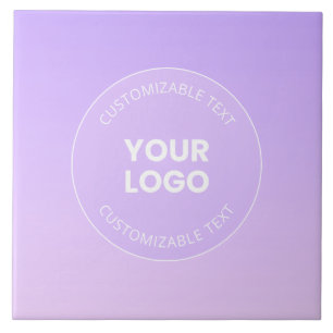 Ihr Logo Subtiler Lavendel-Ombre-Verlauf Fliese