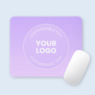 Ihr Logo Subtiler Lavendel-Ombre-Verlauf Mousepad