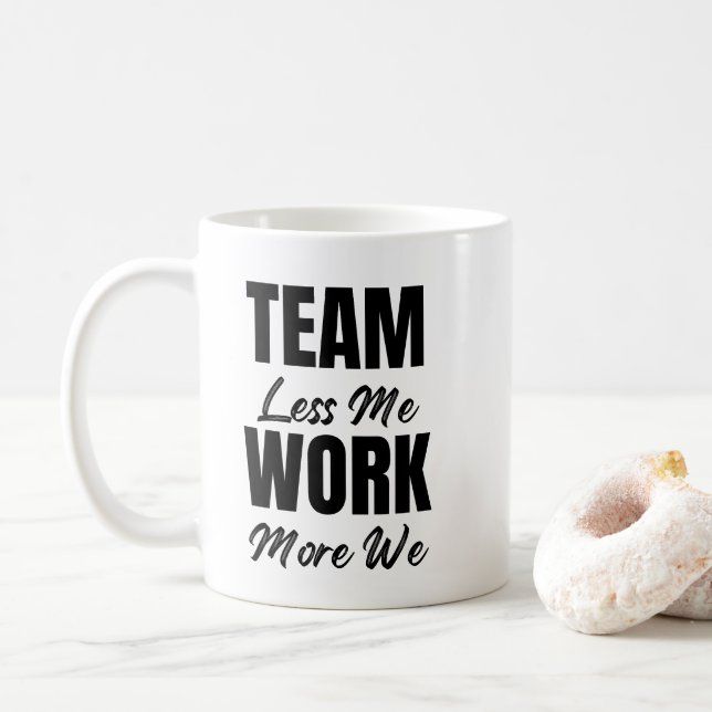 Ihr Logo Teamwork Inspiration Office Geschenk Kaffeetasse (Mit Donut)