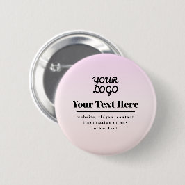 Ihr Logo & Text | Pink & Peach Ombre Button