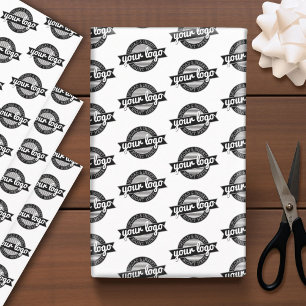 Ihr Logo überall - Weißer Hintergrund Geschenkpapier Set