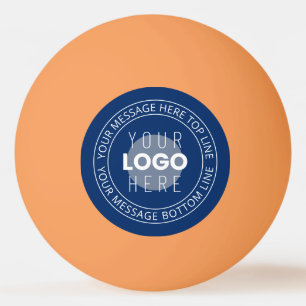 Ihr Logo und anpassbarer kreisförmiger Text Mari Tischtennisball