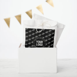 Ihr Logo und anpassbarer Text mit Logomuster Geschenktütchen