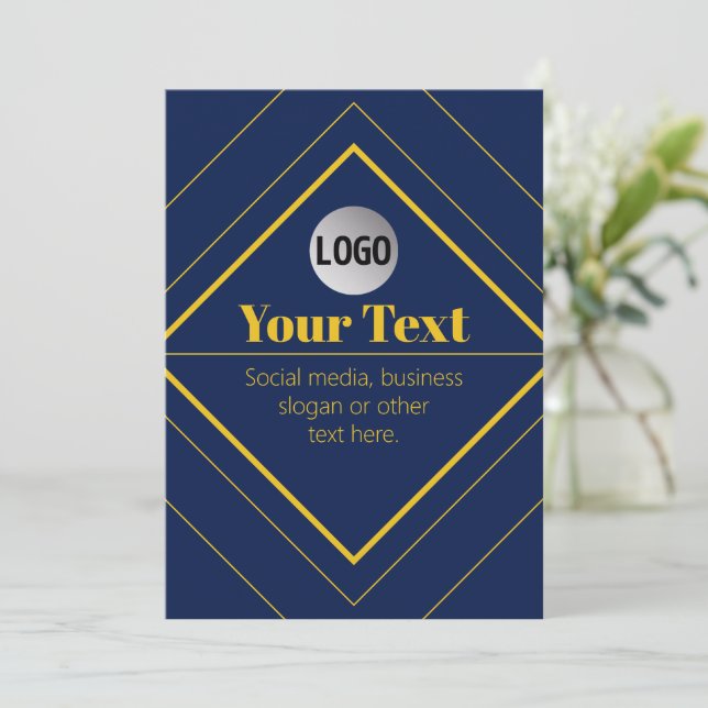 Ihr Logo und anpassbares Design Template (Stehend Vorderseite)