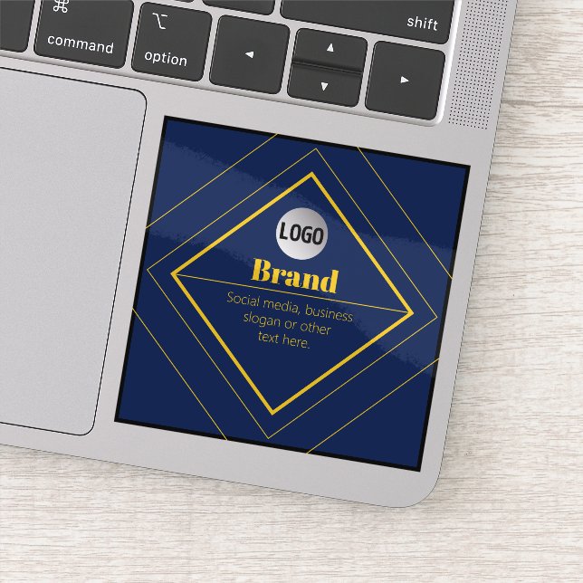Ihr Logo und anpassbares Design Template Aufkleber (Detail)