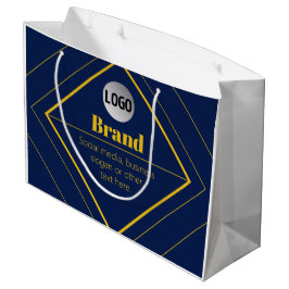 Ihr Logo und anpassbares Design Template Große Geschenktüte