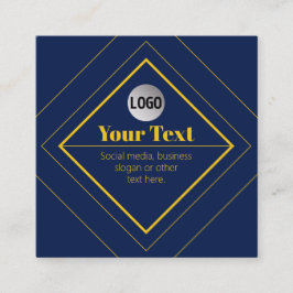 Ihr Logo und anpassbares Design Template Quadratische Visitenkarte