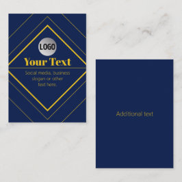 Ihr Logo und anpassbares Design Template Visitenkarte