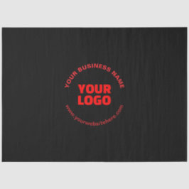 Ihr Logo und bearbeitbarer Rundschreiben, Rot oder Seidenpapier