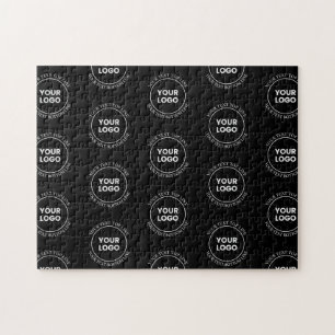 Ihr Logo und bearbeiteter Text Wiederholmuster Puzzle