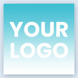 Ihr Logo und die bearbeitbare Hintergrundfarbe Aufkleber