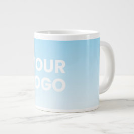 Ihr Logo und die bearbeitbare Hintergrundfarbe Jumbo-Tasse