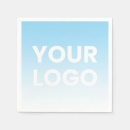 Ihr Logo und die bearbeitbare Hintergrundfarbe Serviette