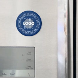 Ihr Logo und Ihr benutzerdefinierbarer Circle Text Magnet
