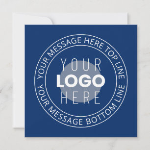 Ihr Logo und Ihr benutzerdefinierbarer Circle Text Mitteilungskarte