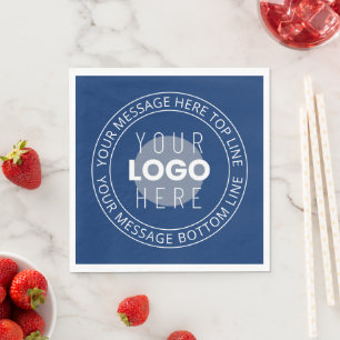 Ihr Logo und Ihr benutzerdefinierbarer Circle Text Serviette