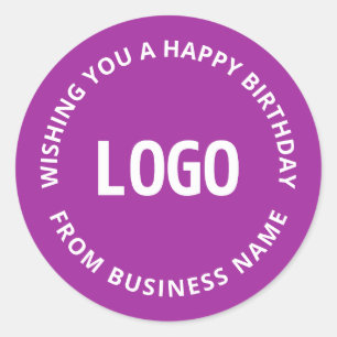 Ihr Logo und Ihr benutzerdefinierter Text Herzli Runder Aufkleber