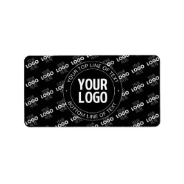 Ihr Logo und Ihr benutzerdefinierter Text mit Logo Adressaufkleber