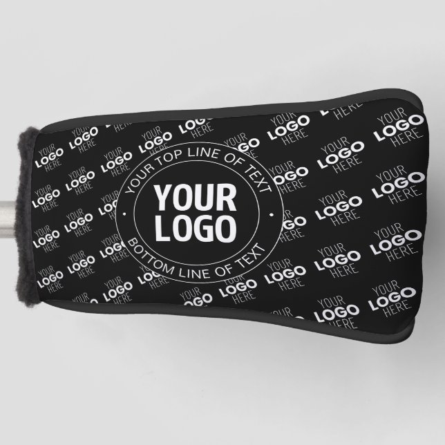 Ihr Logo und Ihr benutzerdefinierter Text mit Logo Golf Headcover (Vorderseite)