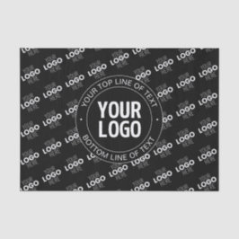 Ihr Logo und Ihr benutzerdefinierter Text mit Logo Seidenpapier