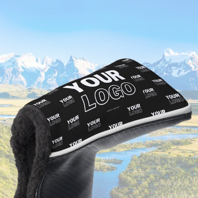 Ihr Logo und Ihr mehrfarbiges Logo im Hintergrund  Golf Headcover (Von Creator hochgeladen)