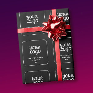 Ihr Logo und Ihr Slogan oder ein anderer Text Sc Geschenkpapier